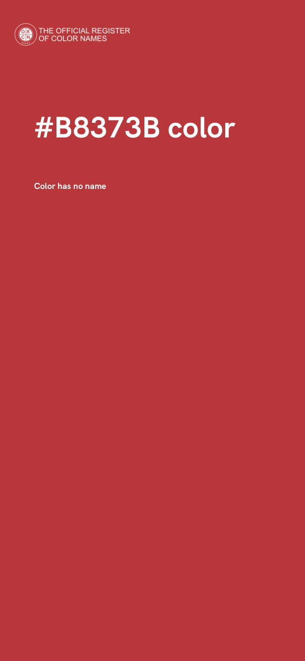 #B8373B color image