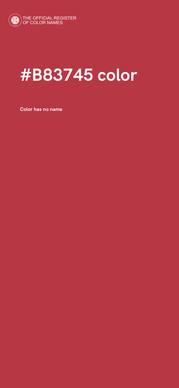 #B83745 color image