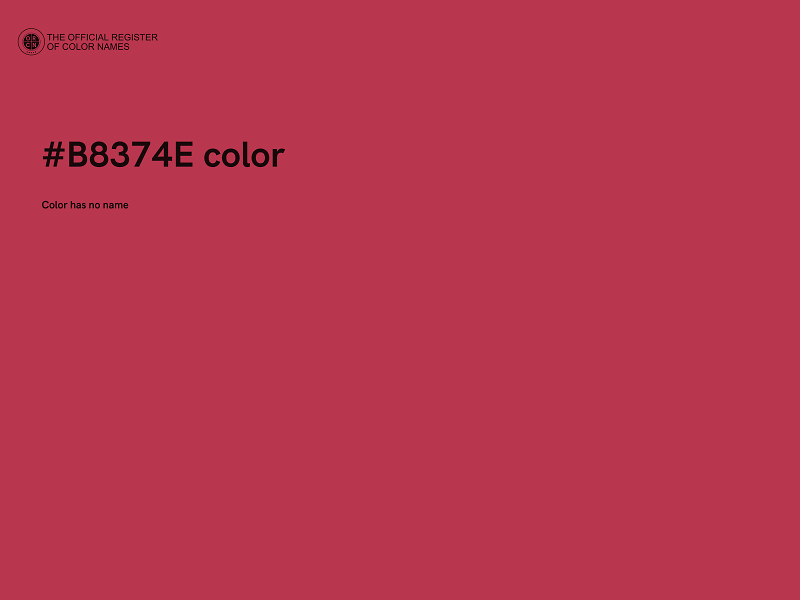 #B8374E color image