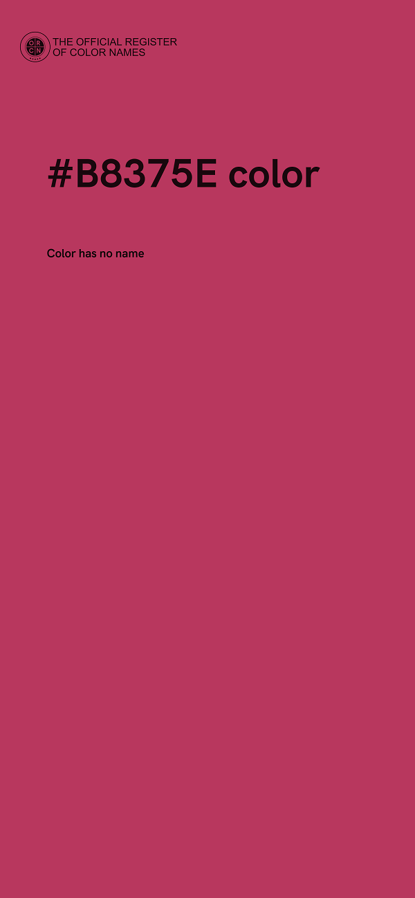 #B8375E color image