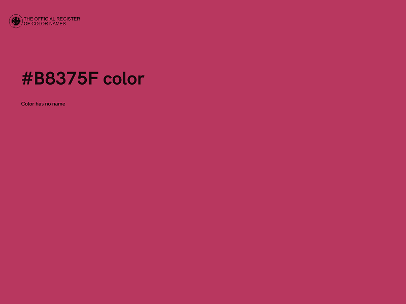 #B8375F color image