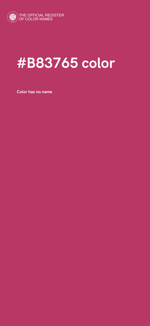#B83765 color image
