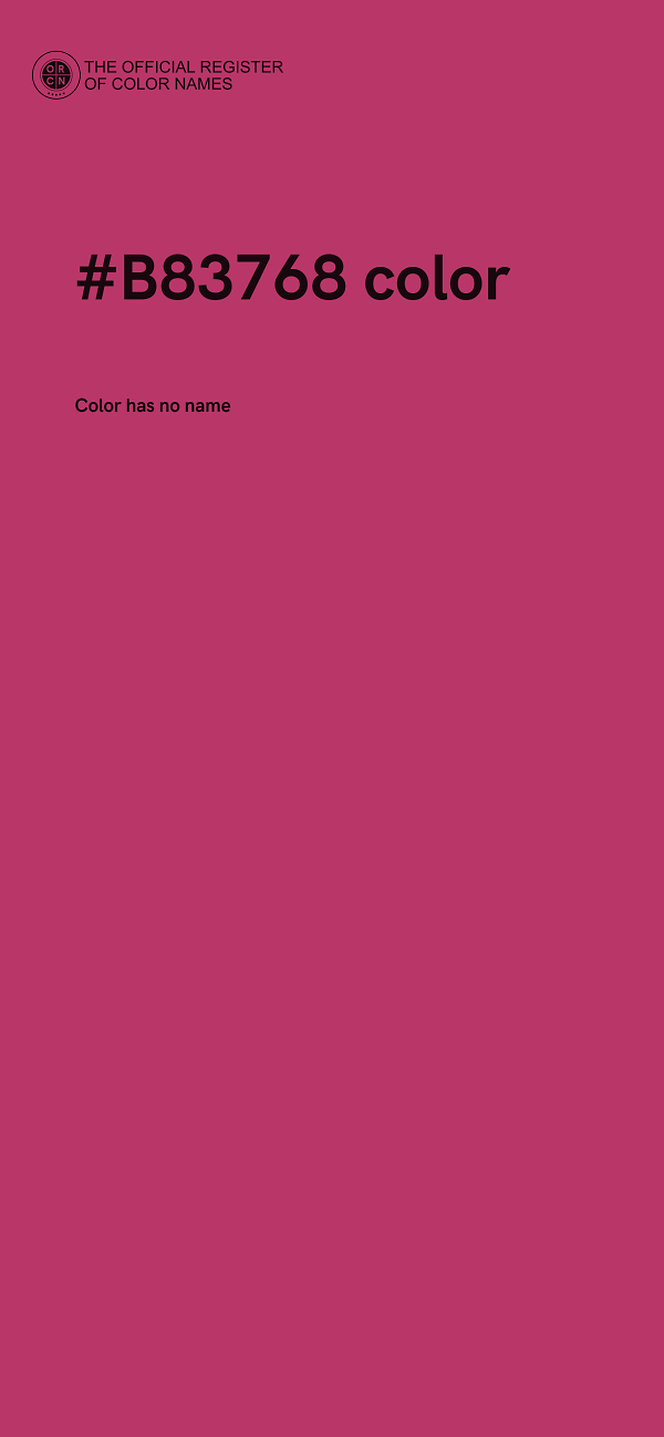 #B83768 color image