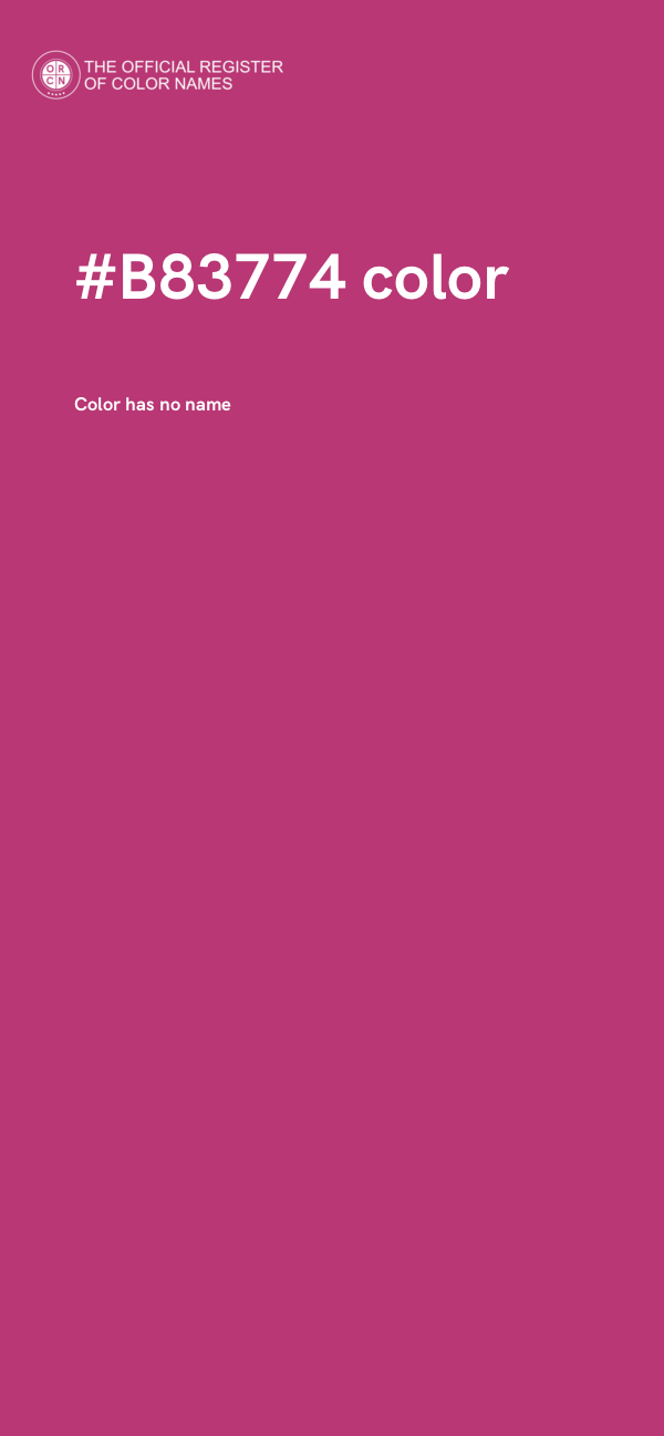 #B83774 color image