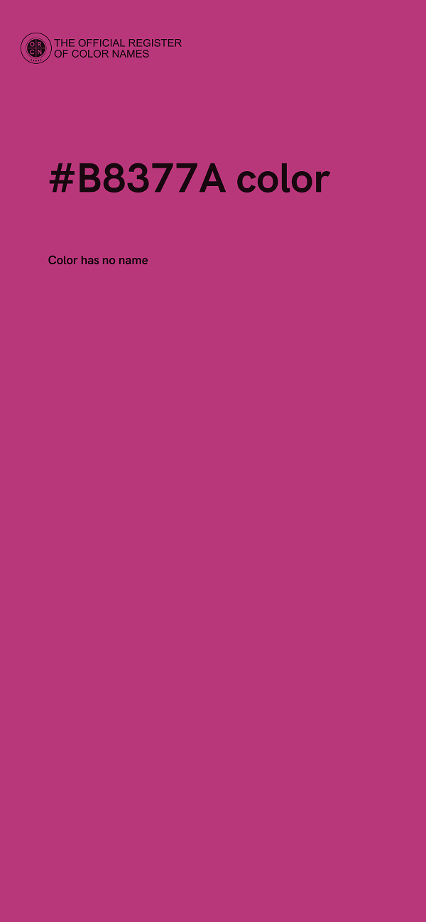 #B8377A color image
