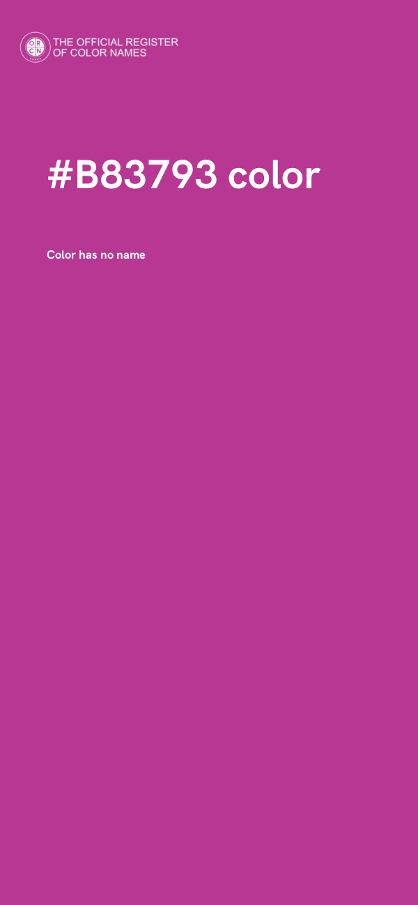 #B83793 color image
