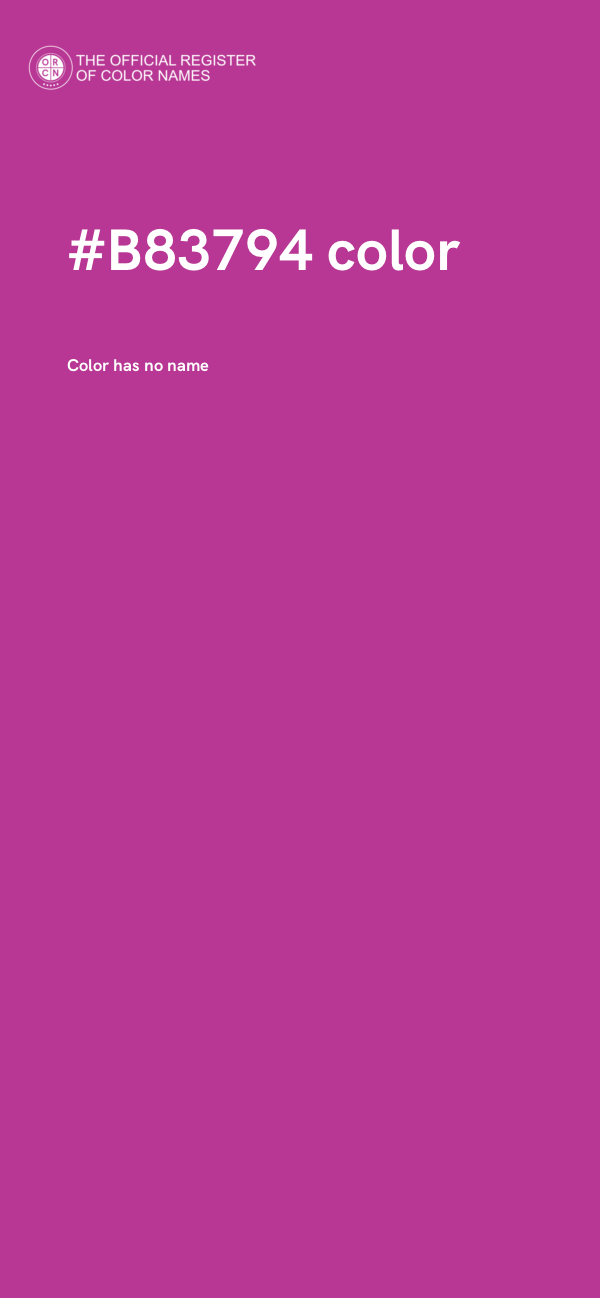 #B83794 color image