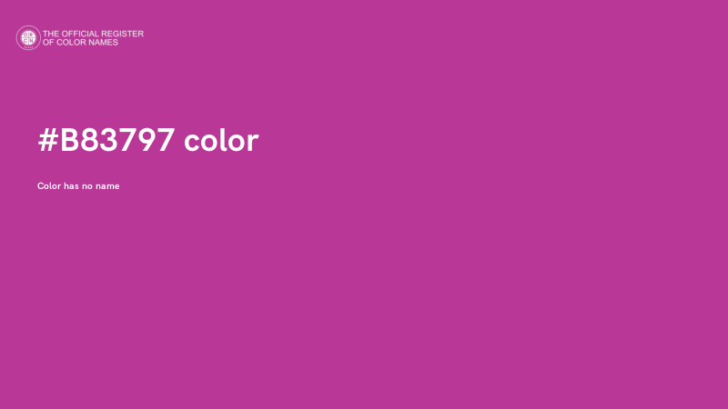#B83797 color image