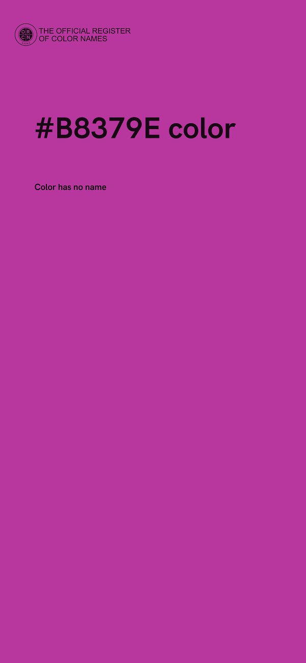 #B8379E color image