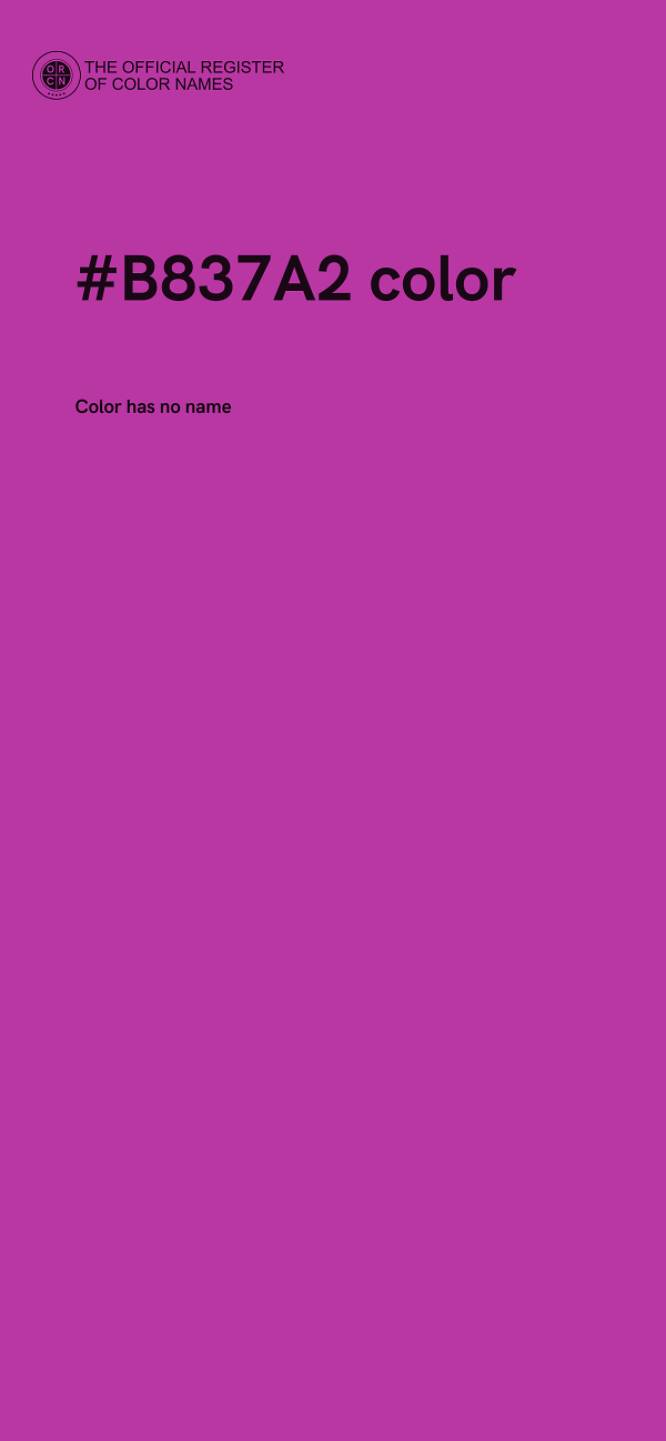 #B837A2 color image