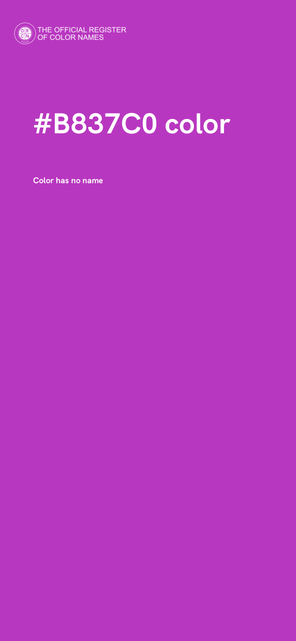 #B837C0 color image