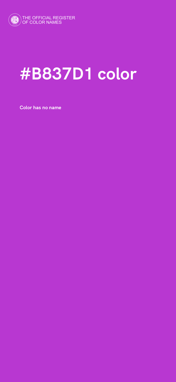 #B837D1 color image