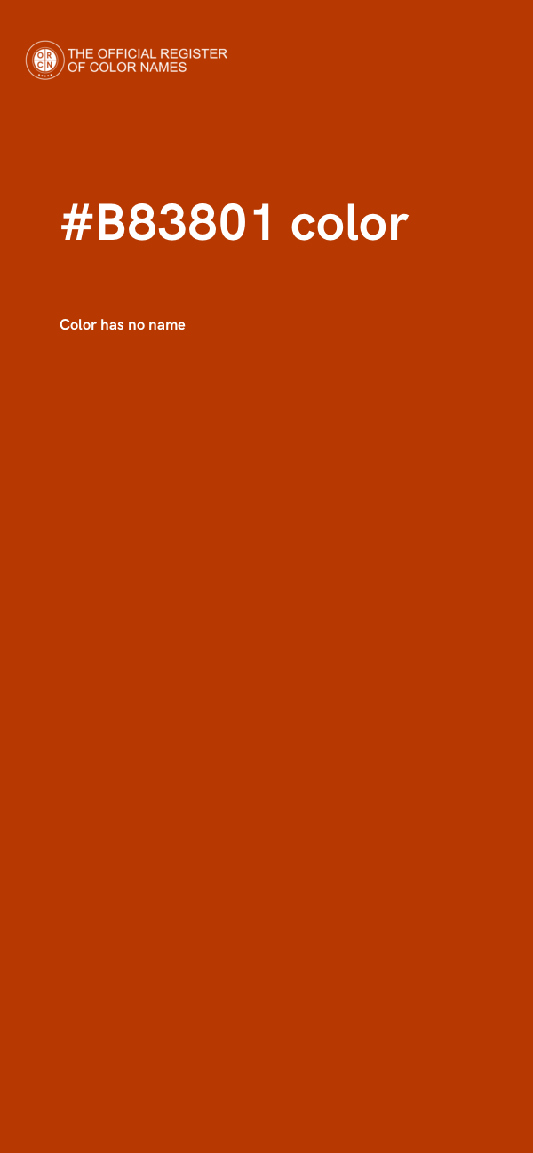 #B83801 color image