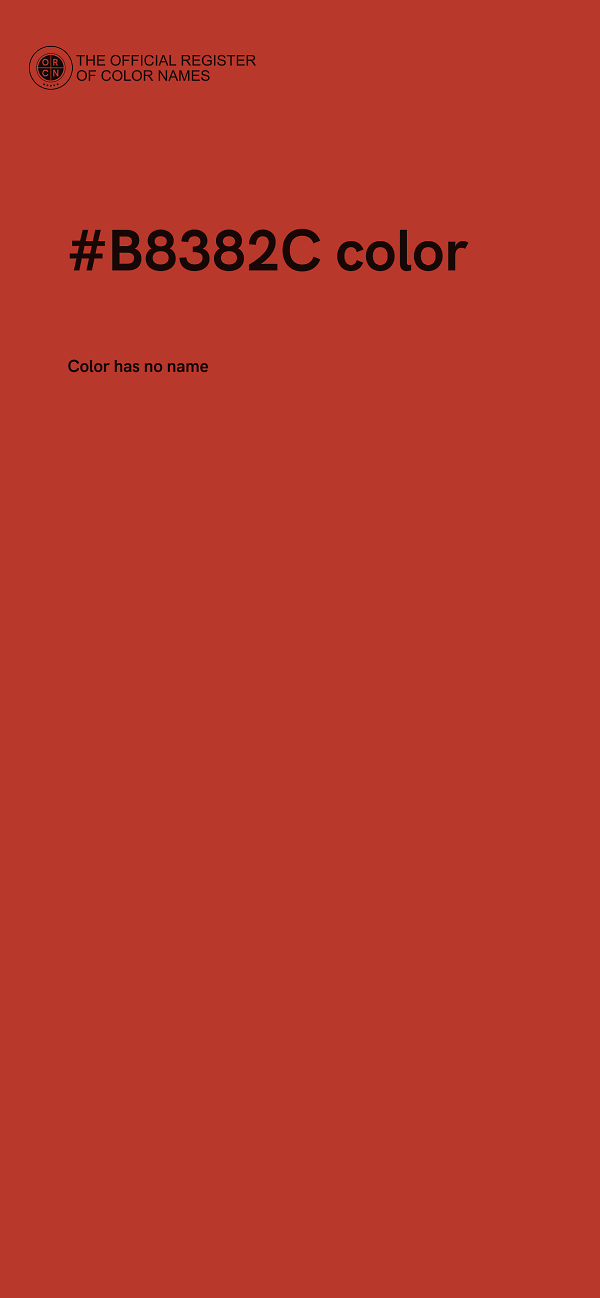 #B8382C color image