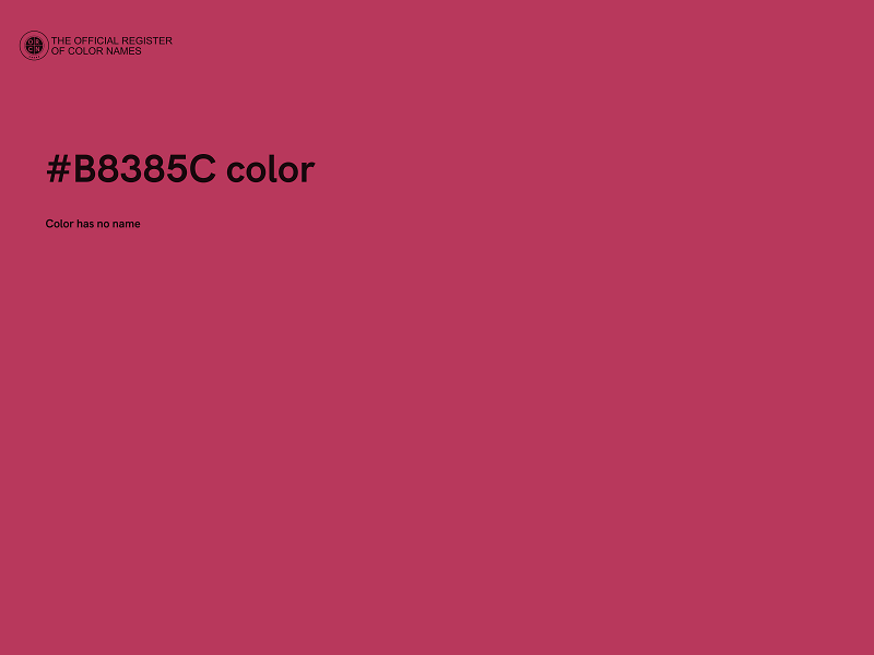 #B8385C color image