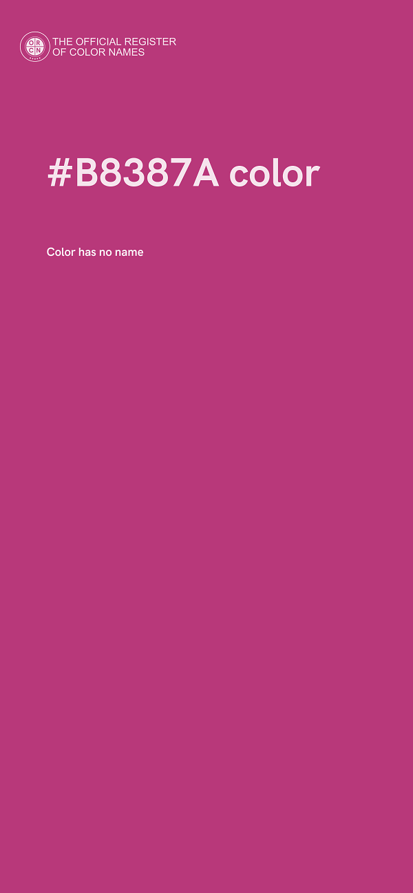 #B8387A color image