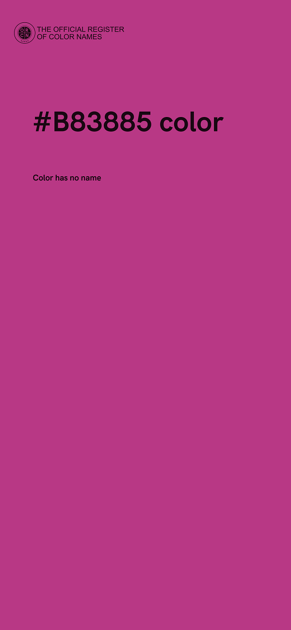 #B83885 color image