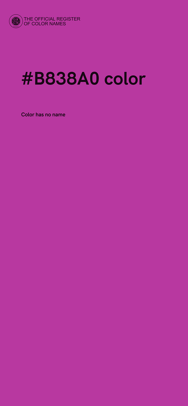 #B838A0 color image