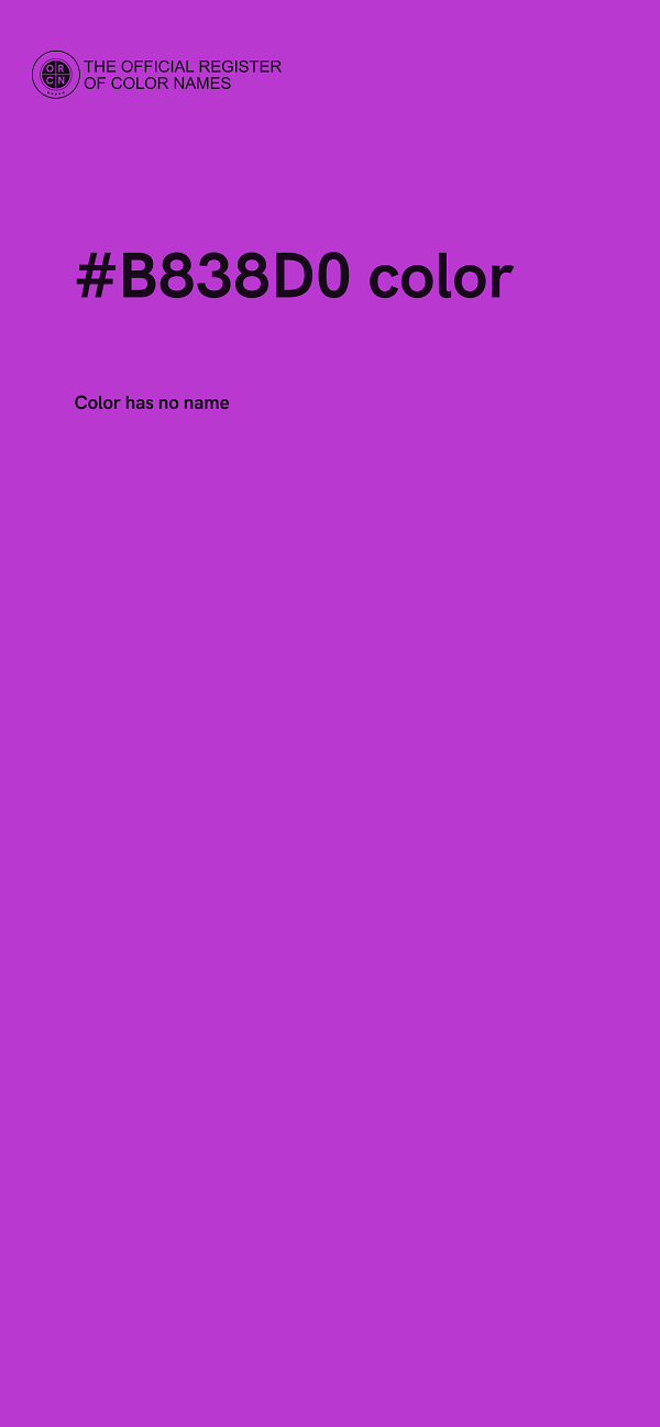 #B838D0 color image