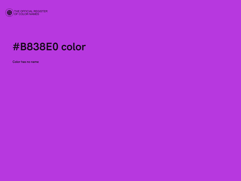 #B838E0 color image