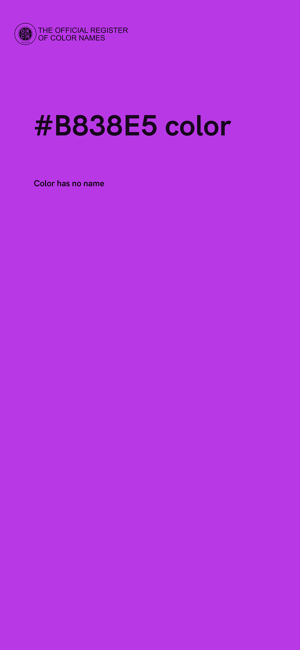 #B838E5 color image