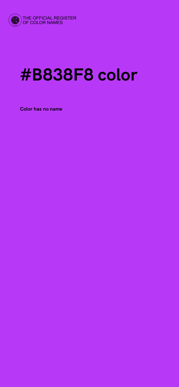 #B838F8 color image