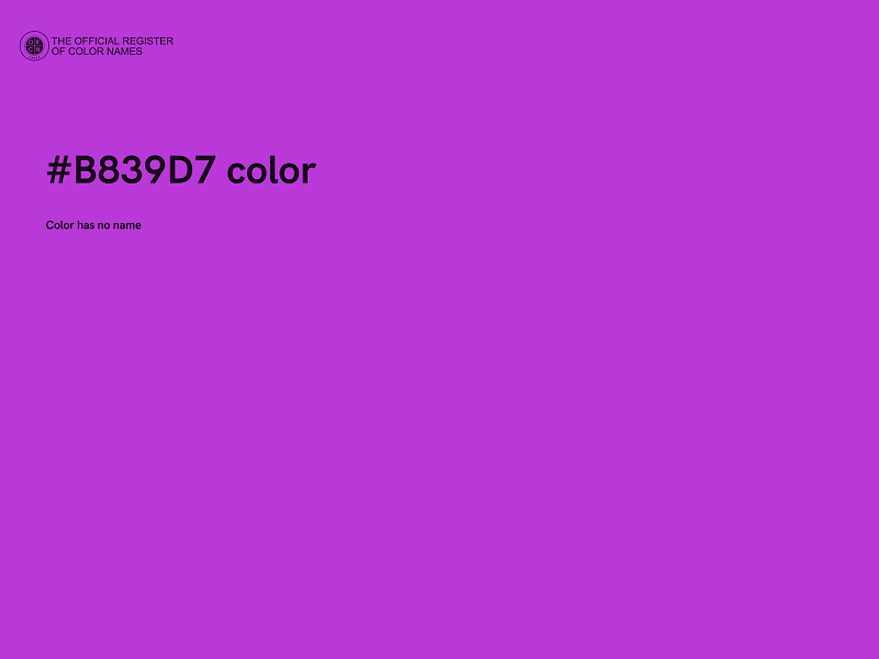 #B839D7 color image