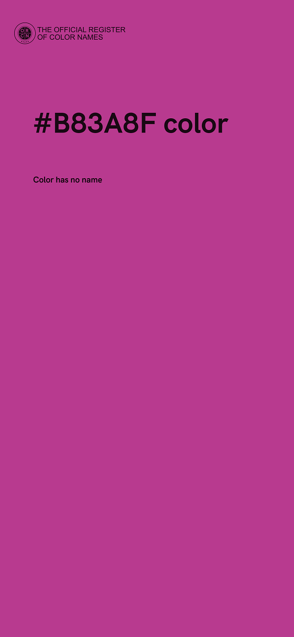 #B83A8F color image