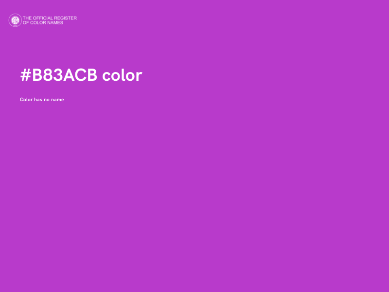 #B83ACB color image