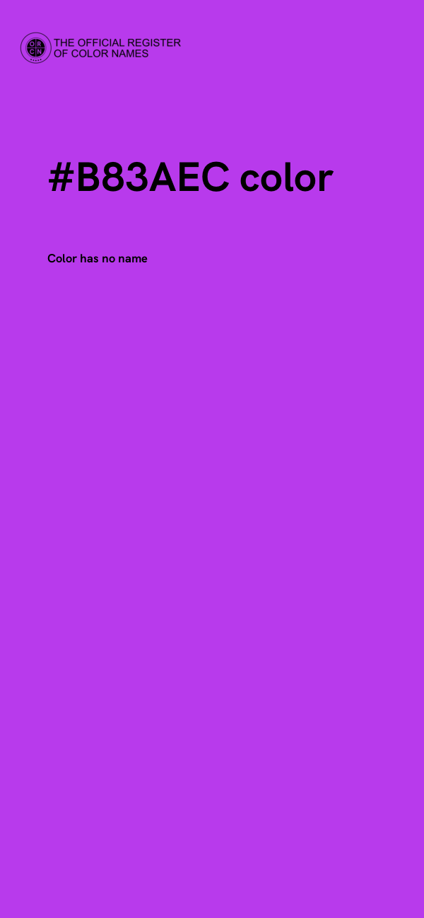 #B83AEC color image