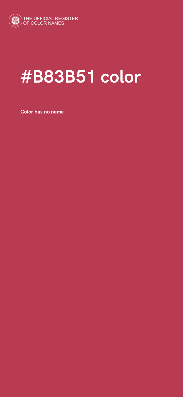 #B83B51 color image
