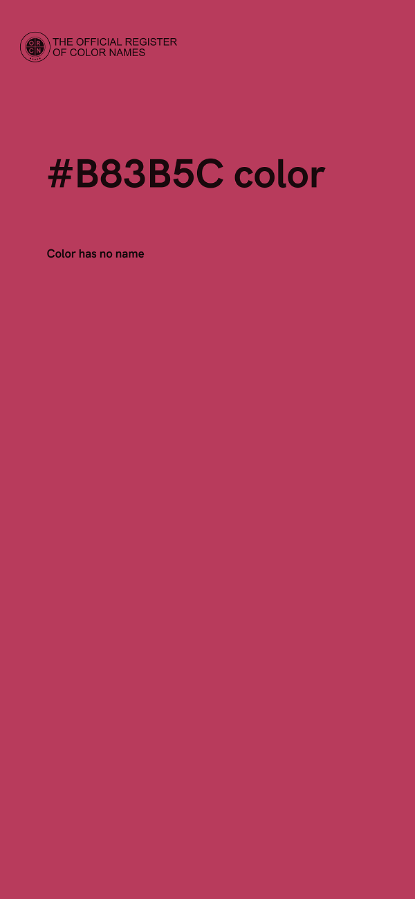 #B83B5C color image