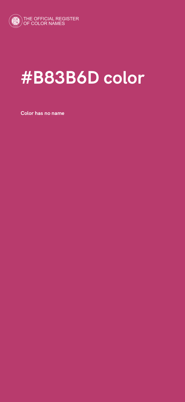 #B83B6D color image