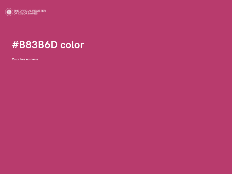 #B83B6D color image