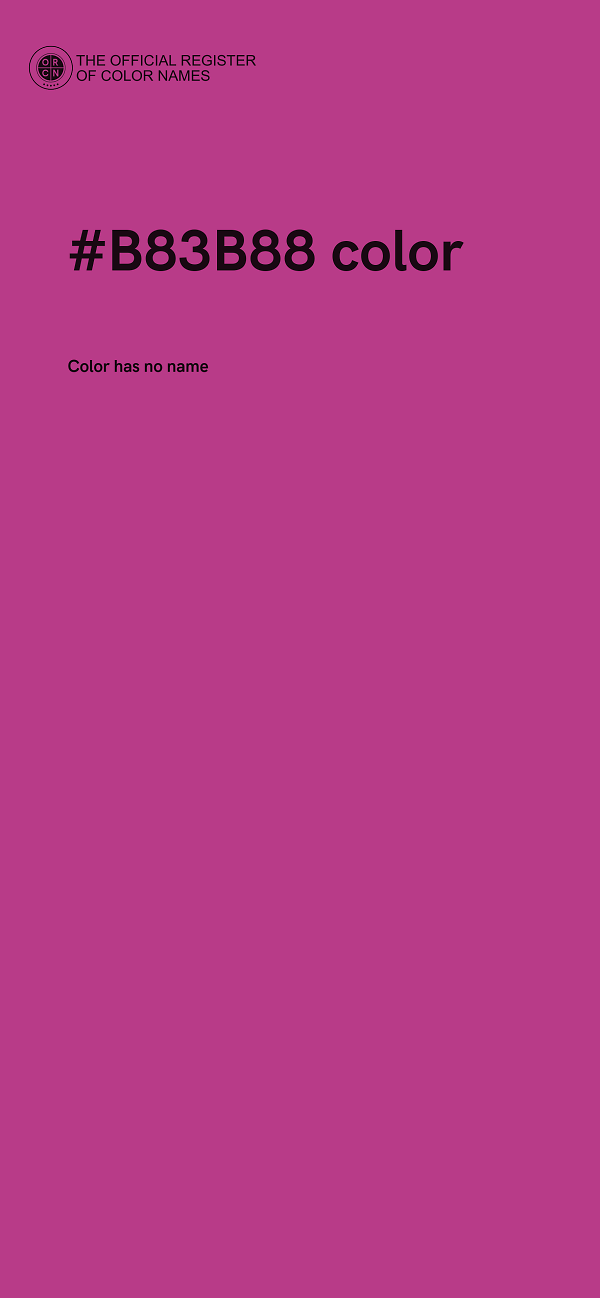 #B83B88 color image