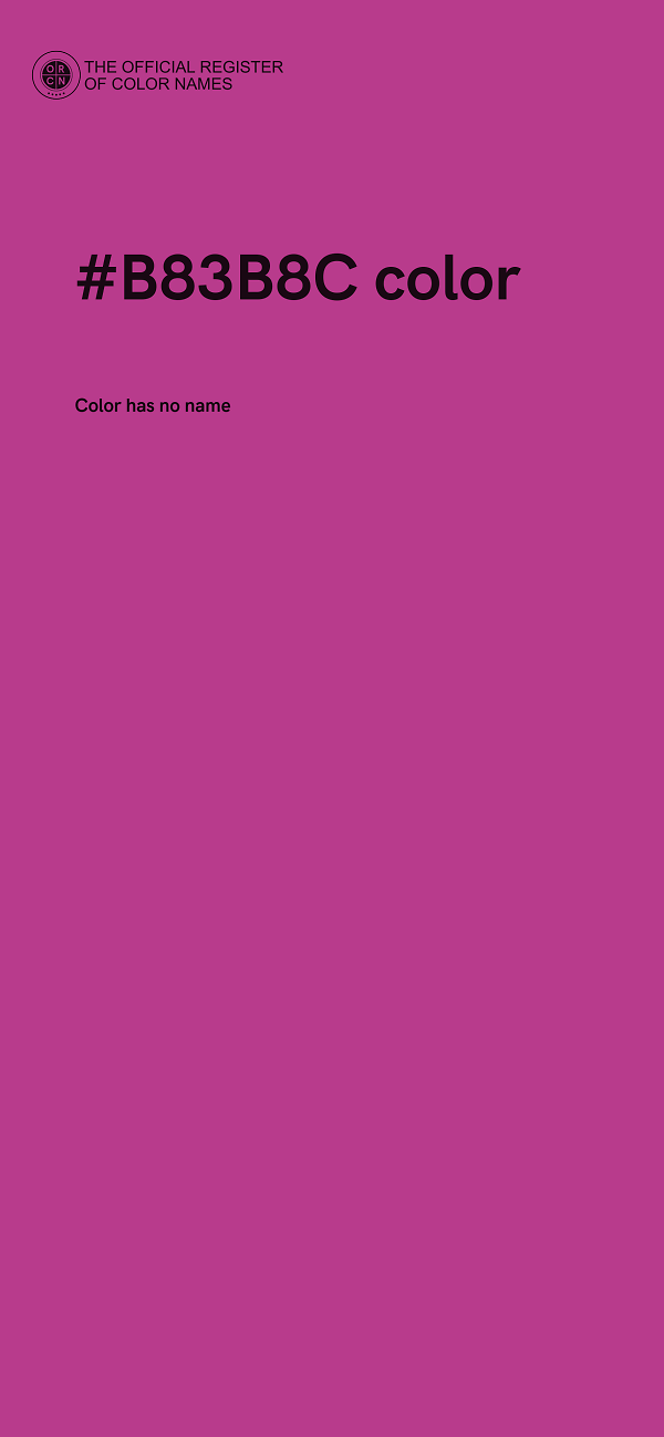 #B83B8C color image
