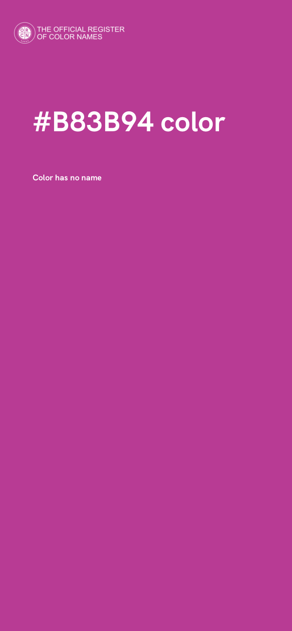 #B83B94 color image