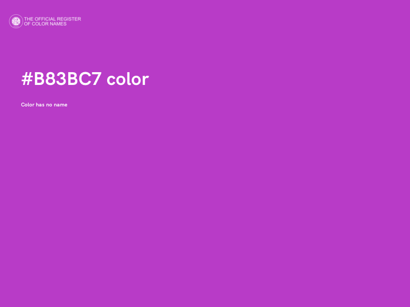 #B83BC7 color image