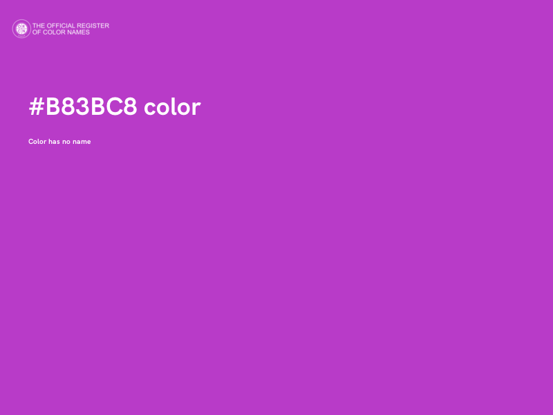 #B83BC8 color image
