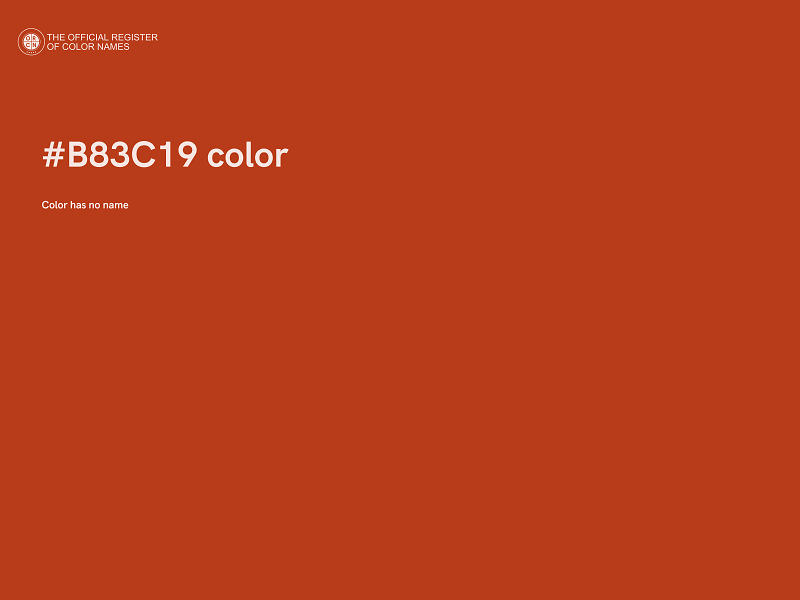 #B83C19 color image
