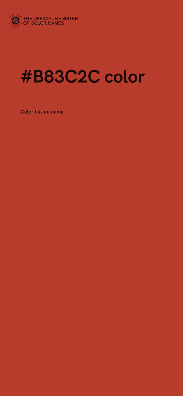 #B83C2C color image