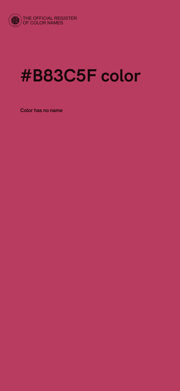 #B83C5F color image