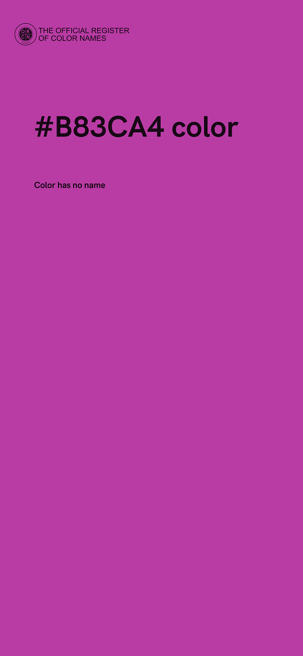 #B83CA4 color image