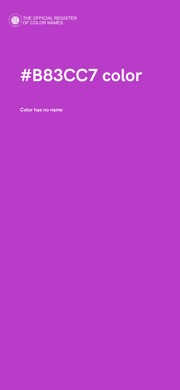 #B83CC7 color image
