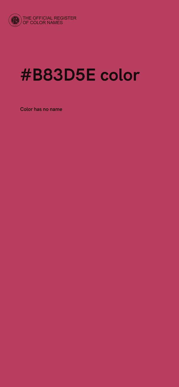 #B83D5E color image