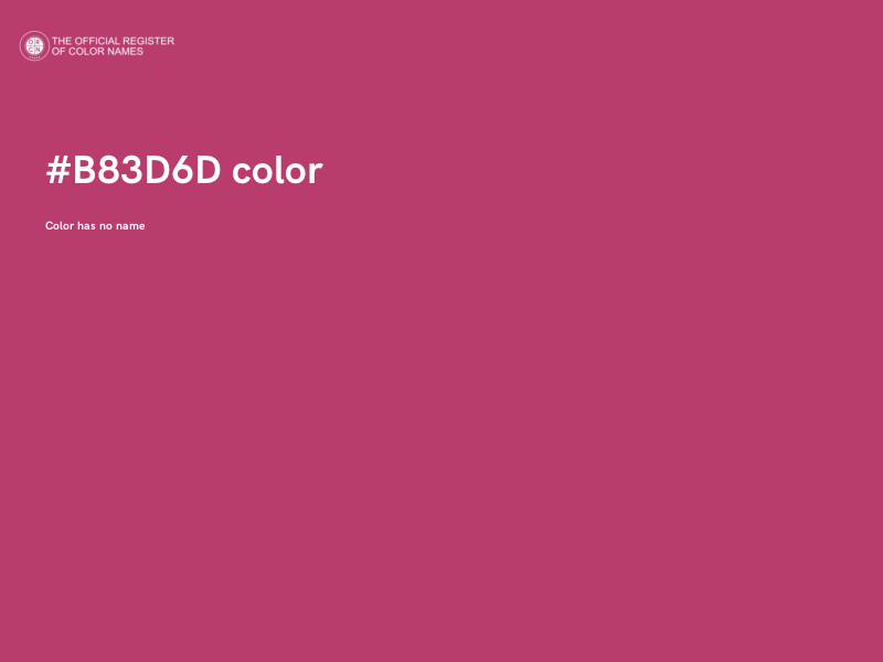 #B83D6D color image