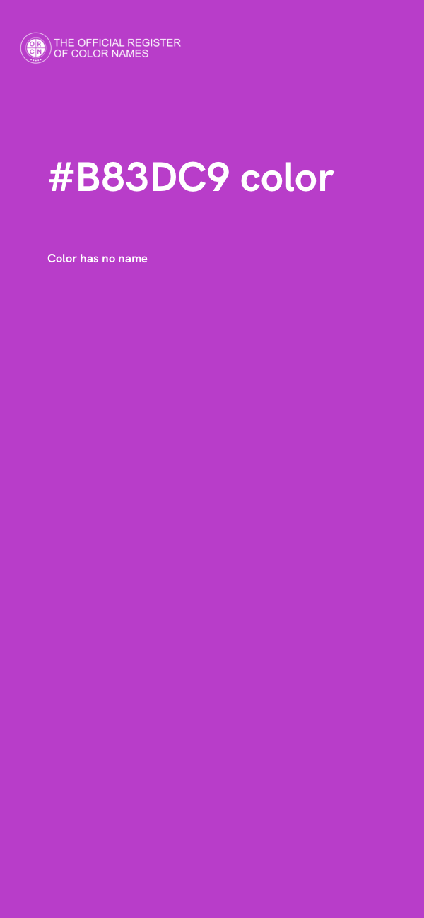 #B83DC9 color image