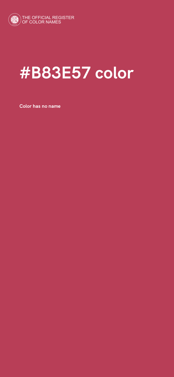 #B83E57 color image