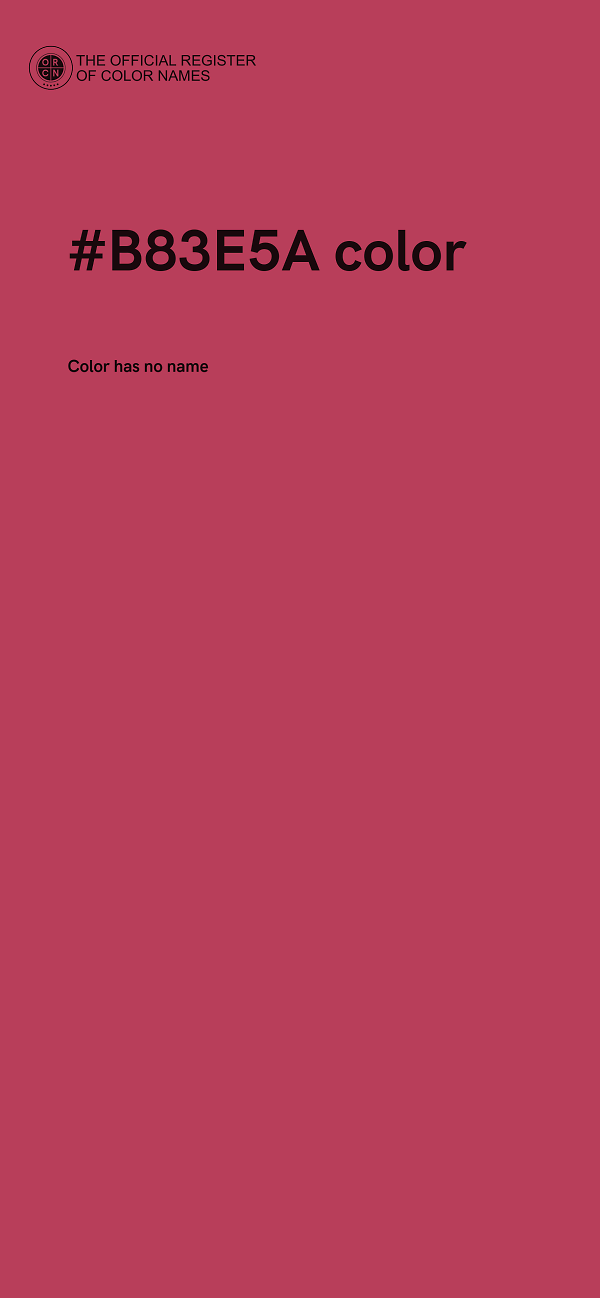 #B83E5A color image