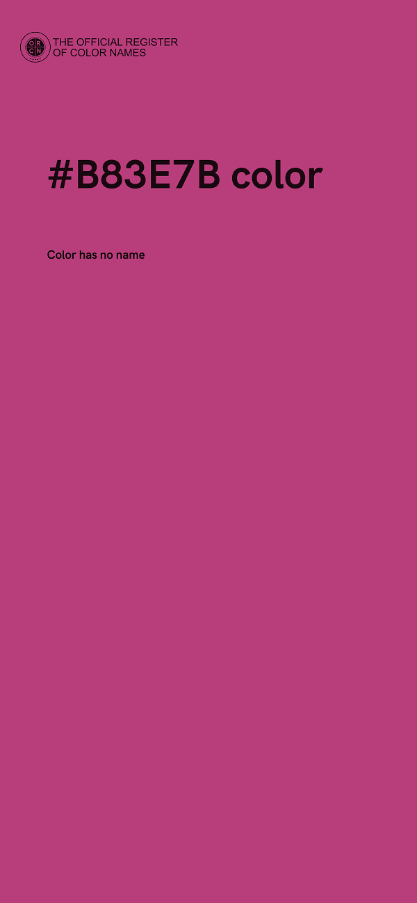 #B83E7B color image